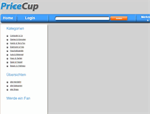 Tablet Screenshot of pricecup.com